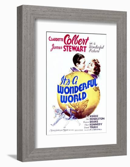 It's a Wonderful World - Movie Poster Reproduction-null-Framed Photo