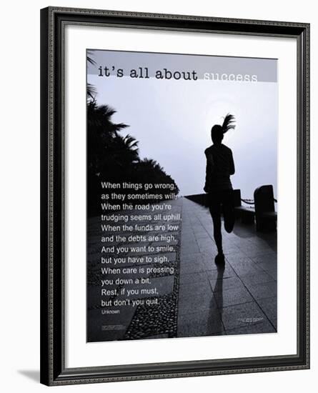 It's All About Success-null-Framed Art Print
