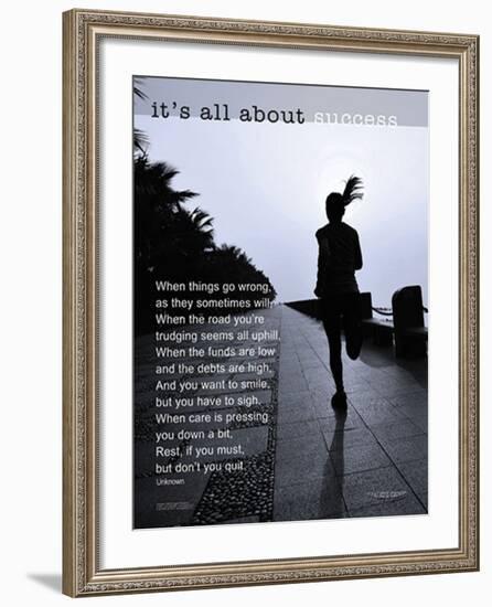 It's All About Success-null-Framed Art Print