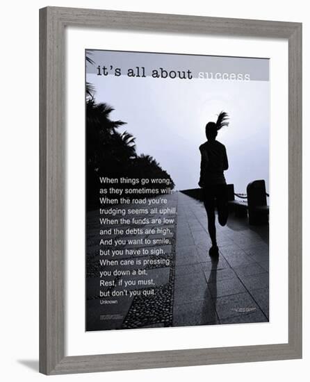 It's All About Success-null-Framed Art Print