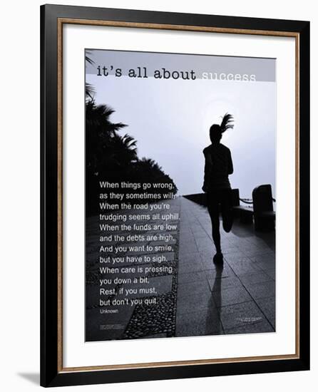 It's All About Success-null-Framed Art Print