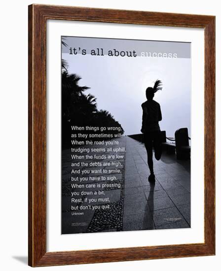 It's All About Success-null-Framed Art Print