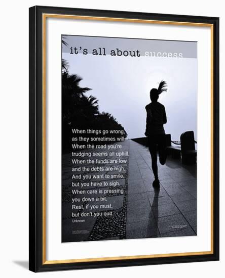 It's All About Success-null-Framed Art Print