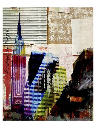 & Collage Prints, Manhattan Posters Paintings Art: Wall