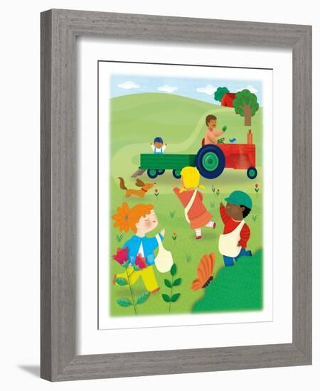 It's Apple Time - Turtle-Sheree Boyd-Framed Giclee Print