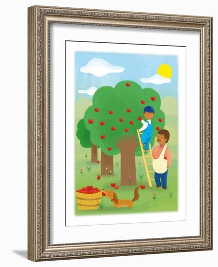 It's Apple Time - Turtle-Sheree Boyd-Framed Giclee Print