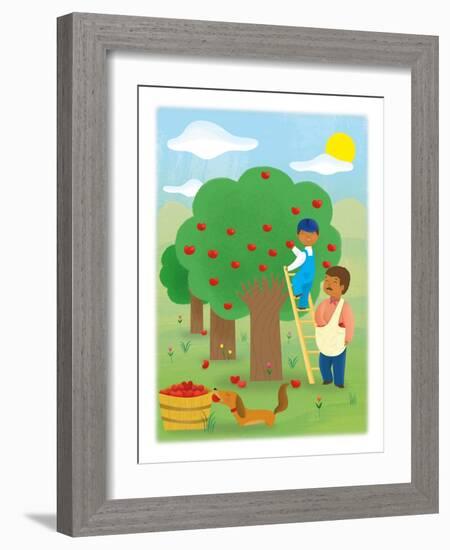 It's Apple Time - Turtle-Sheree Boyd-Framed Giclee Print