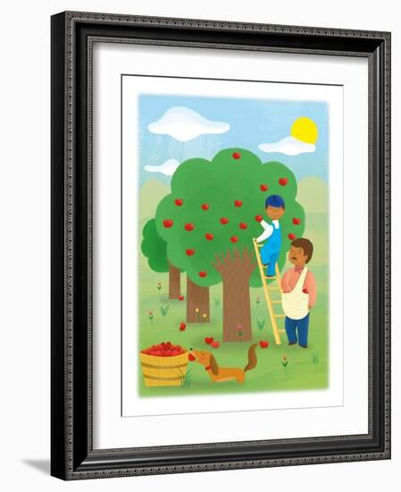 It's Apple Time - Turtle-Sheree Boyd-Framed Giclee Print