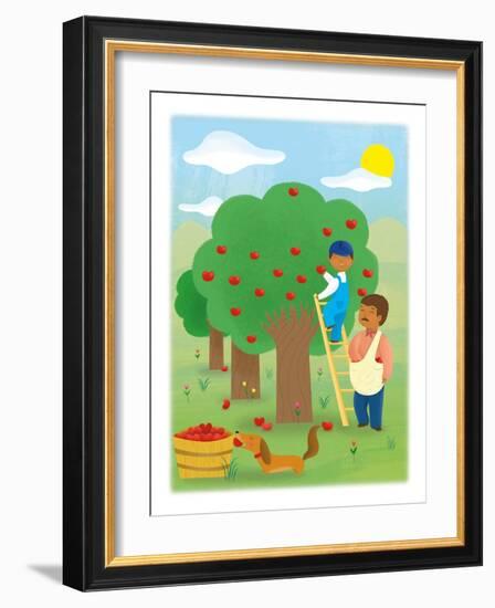 It's Apple Time - Turtle-Sheree Boyd-Framed Giclee Print