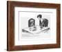 "It's broccoli, dear."--"I say it's spinach, and I say the hell with it." - New Yorker Cartoon-Carl Rose-Framed Premium Giclee Print