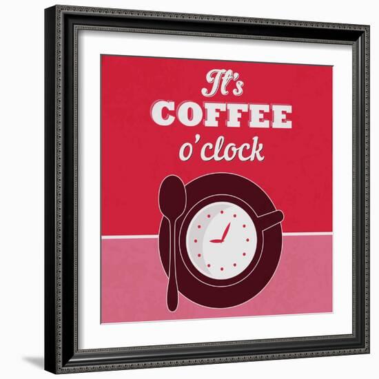 It's Coffee O'Clock 1-Lorand Okos-Framed Art Print