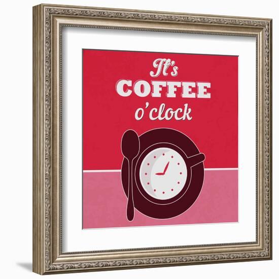 It's Coffee O'Clock 1-Lorand Okos-Framed Art Print