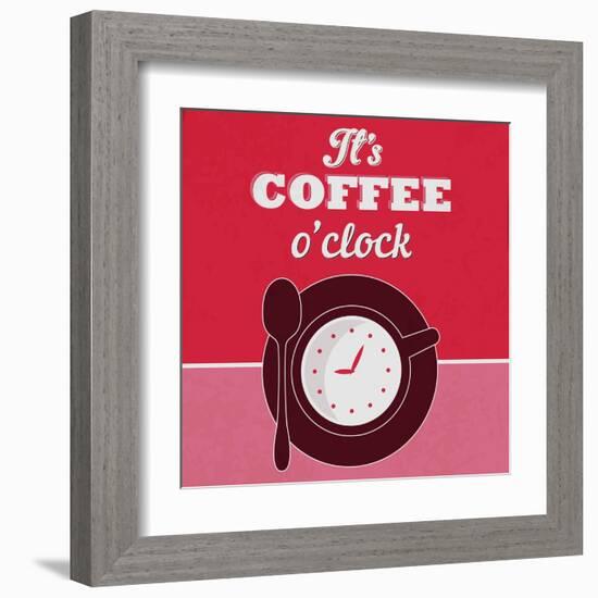 It's Coffee O'Clock 1-Lorand Okos-Framed Art Print