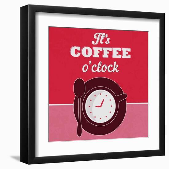 It's Coffee O'Clock 1-Lorand Okos-Framed Art Print