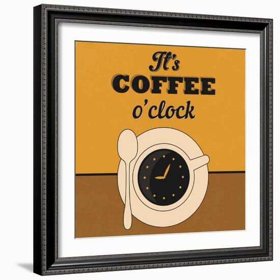 It's Coffee O'Clock-Lorand Okos-Framed Premium Giclee Print