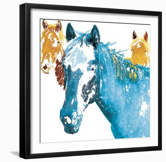 It's Cool To Be Blue-Marvin Pelkey-Framed Giclee Print