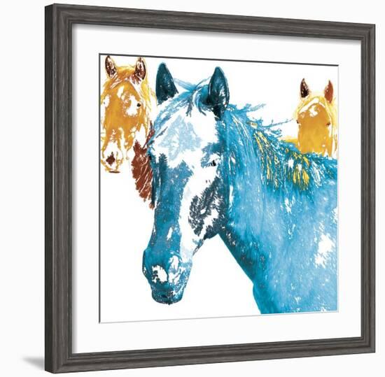 It's Cool To Be Blue-Marvin Pelkey-Framed Giclee Print