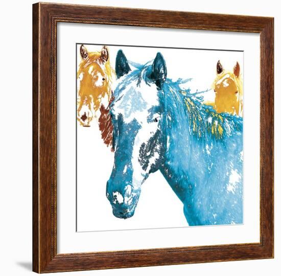 It's Cool To Be Blue-Marvin Pelkey-Framed Giclee Print