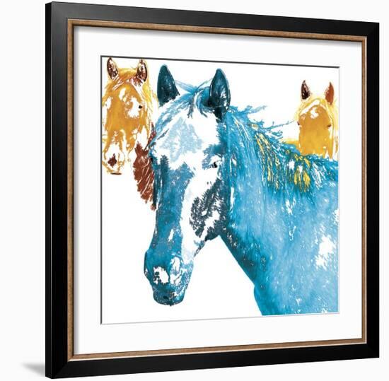 It's Cool To Be Blue-Marvin Pelkey-Framed Giclee Print