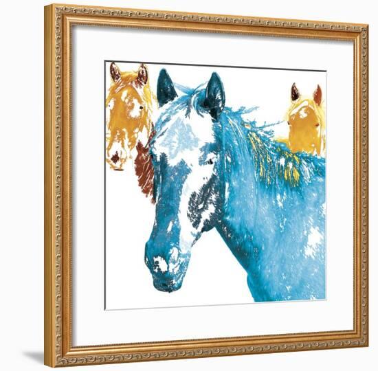 It's Cool To Be Blue-Marvin Pelkey-Framed Giclee Print