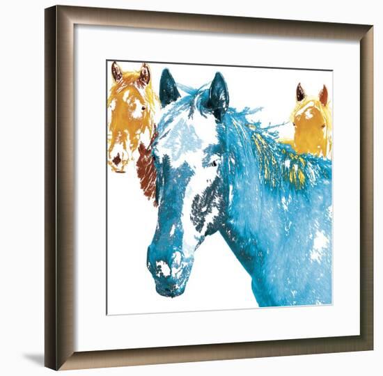 It's Cool To Be Blue-Marvin Pelkey-Framed Giclee Print