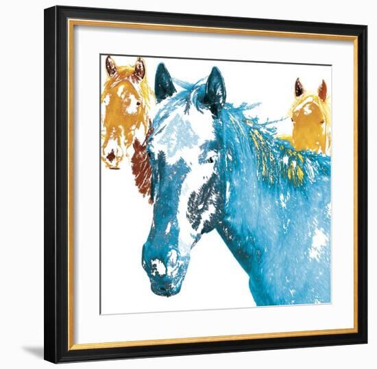 It's Cool To Be Blue-Marvin Pelkey-Framed Giclee Print