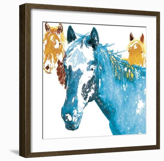 It's Cool To Be Blue-Marvin Pelkey-Framed Giclee Print