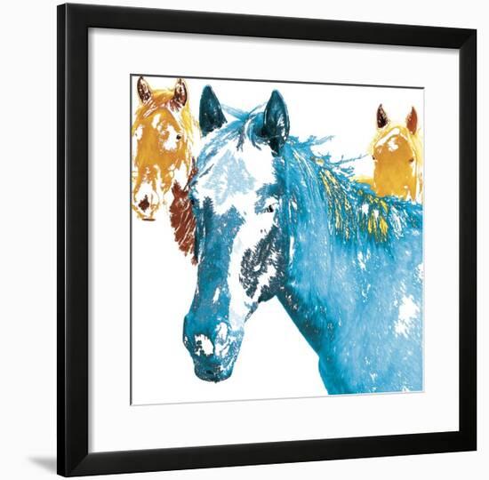 It's Cool To Be Blue-Marvin Pelkey-Framed Giclee Print