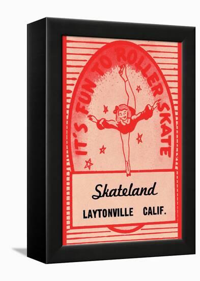 It's Fun To Roller Skate-null-Framed Stretched Canvas
