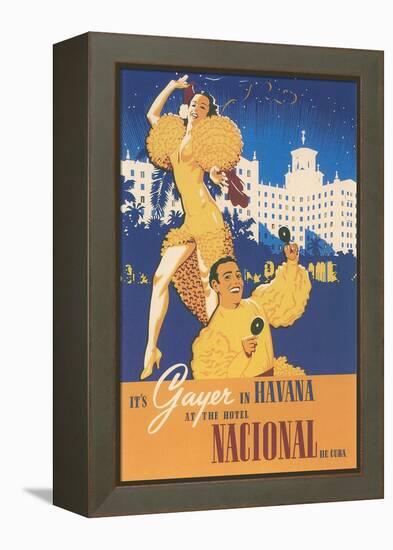 It's Gayer in Havana-null-Framed Stretched Canvas