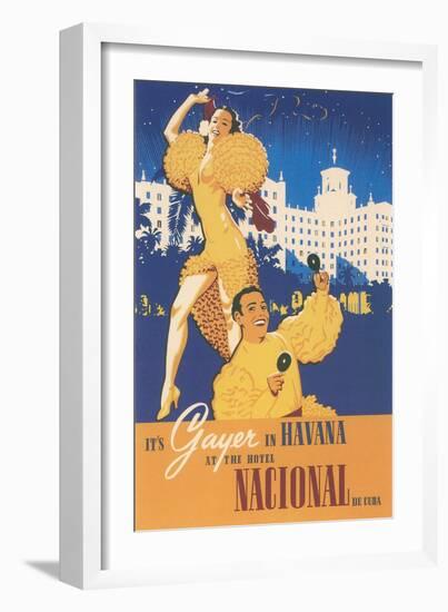 It's Gayer in Havana-null-Framed Art Print