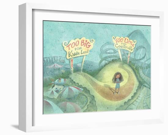 It's Not So Amusing in the Middle-April Hartmann-Framed Giclee Print