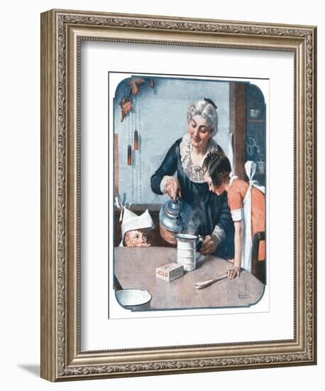 ’It’s So Simple’-Norman Rockwell-Framed Giclee Print