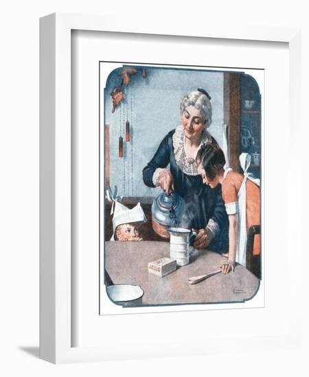 ’It’s So Simple’-Norman Rockwell-Framed Giclee Print