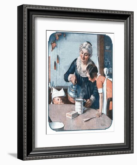 ’It’s So Simple’-Norman Rockwell-Framed Giclee Print