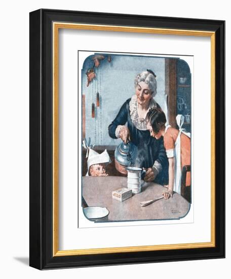 ’It’s So Simple’-Norman Rockwell-Framed Giclee Print