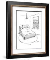 "It's the dog." - New Yorker Cartoon-George Booth-Framed Premium Giclee Print