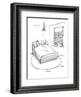 "It's the dog." - New Yorker Cartoon-George Booth-Framed Premium Giclee Print