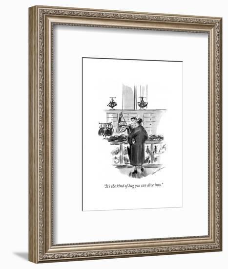 "It's the kind of bag you can dive into." - New Yorker Cartoon-Helen E. Hokinson-Framed Premium Giclee Print