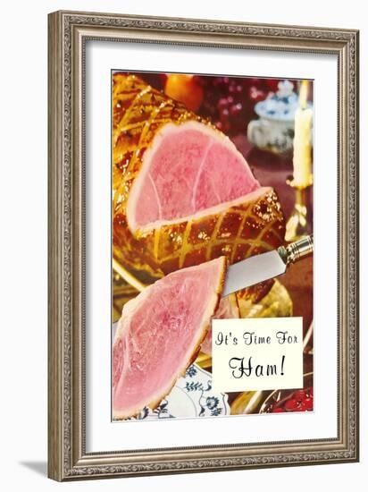 It's Time for Ham!-null-Framed Premium Giclee Print