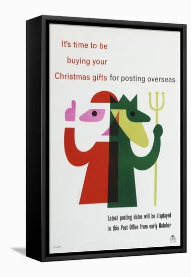 It's Time to Be Buying Your Christmas Gifts for Posting Overseas-Tom Eckersley-Framed Stretched Canvas