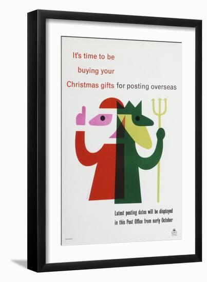 It's Time to Be Buying Your Christmas Gifts for Posting Overseas-Tom Eckersley-Framed Art Print