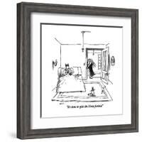 "It's time to split the Hosta funkia!" - New Yorker Cartoon-George Booth-Framed Premium Giclee Print