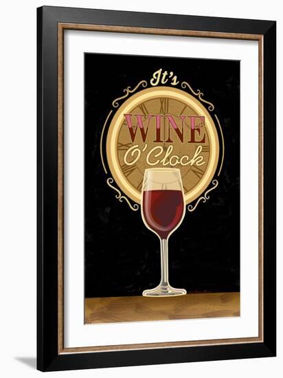 It's Wine O'Clock-Julie Goonan-Framed Giclee Print