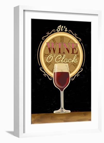 It's Wine O'Clock-Julie Goonan-Framed Giclee Print