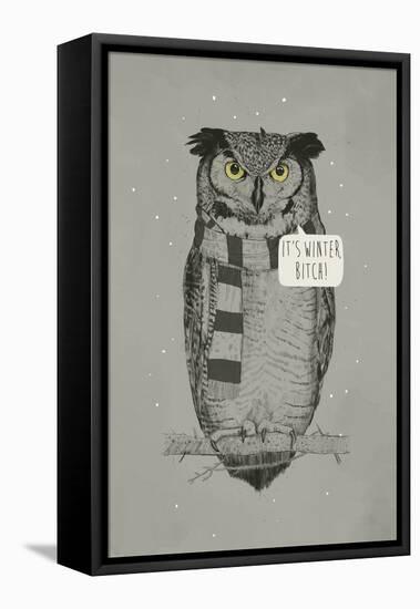 It's Winter, Bitch!-Balazs Solti-Framed Premier Image Canvas