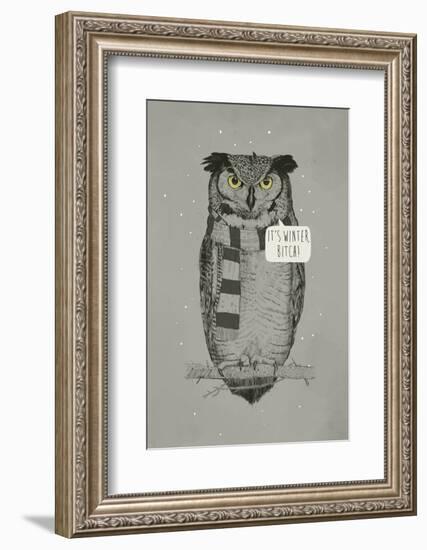 It's Winter, Bitch!-Balazs Solti-Framed Photographic Print