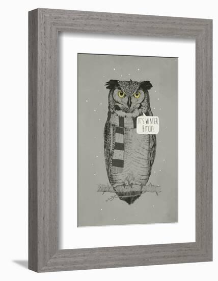 It's Winter, Bitch!-Balazs Solti-Framed Photographic Print