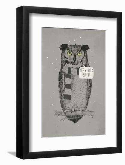 It's Winter, Bitch!-Balazs Solti-Framed Photographic Print