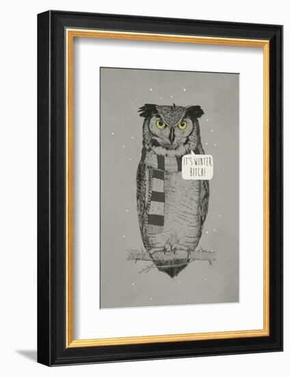 It's Winter, Bitch!-Balazs Solti-Framed Photographic Print